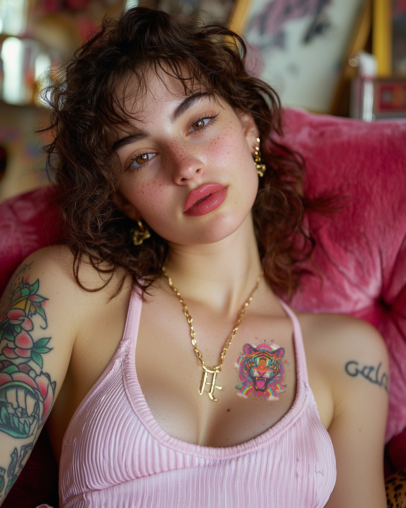 Rule the Jungle: The Fierce Tiger Temporary Tattoo #8 🐅🔥