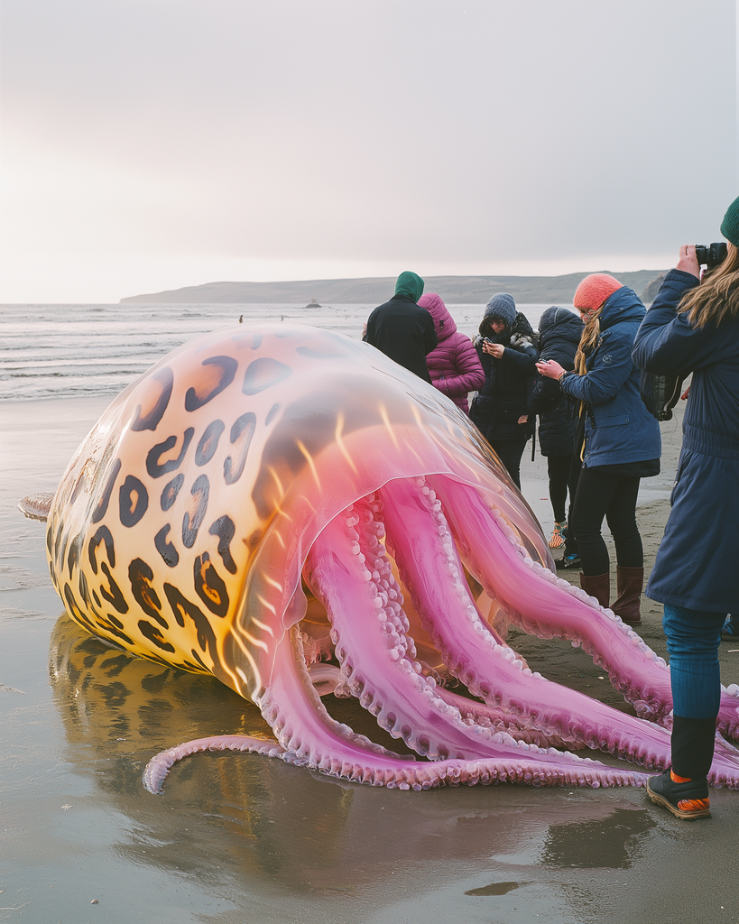 OH! Yellypop Crash-Lands in Malmö – Winter’s Wobbliest Wonder Steals the Show! 🐆🪼🌈