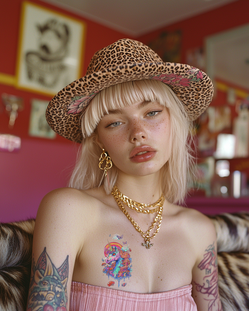 Wear Your Magic: The Enchanting Unicorn Temporary Tattoo #2 🦄✨