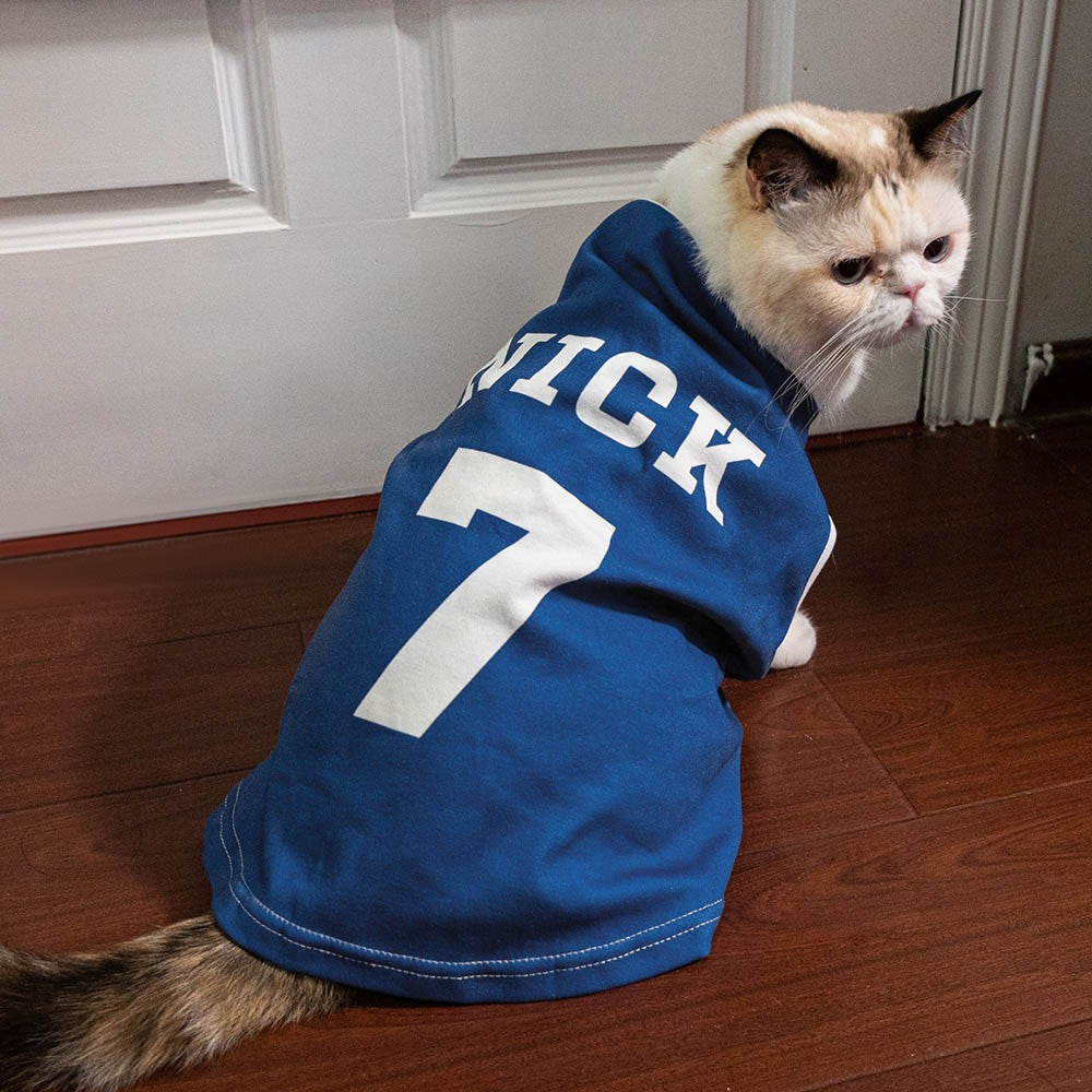 Custom Name Jersey for Pet - Cat & Dog Shirt