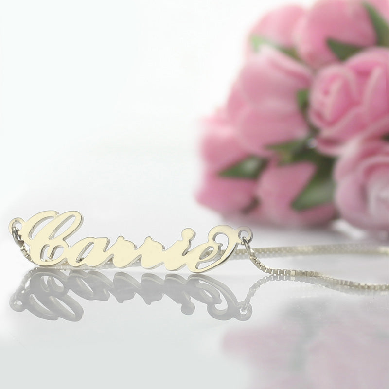 OH! Personalized Carrie Name Necklace - Sterling Silver