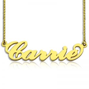 OH! Personalized Carrie Name Necklace - Sterling Silver