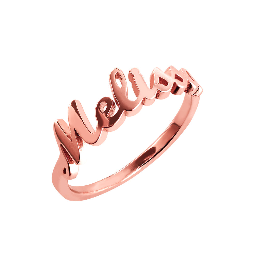 OH! Personalized Single Name Ring - Sterling Silver