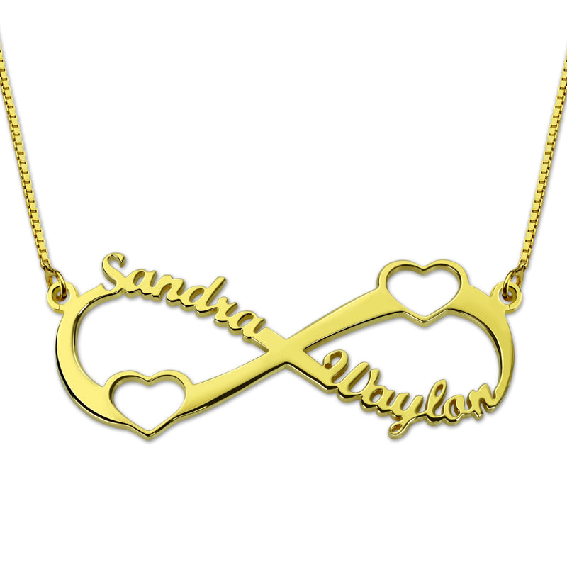 OH! Heart Infinity Name Necklace - Sterling Silver