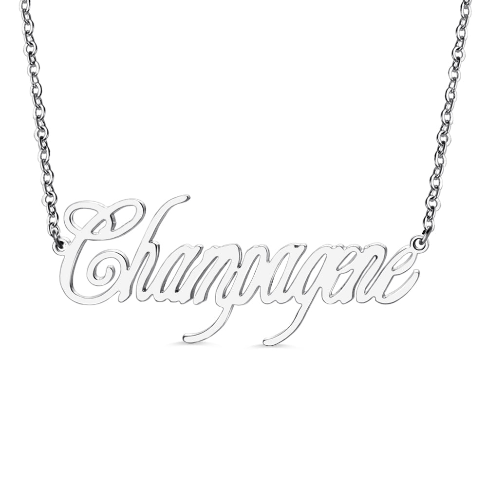 OH! Name Necklace - Sterling Silver