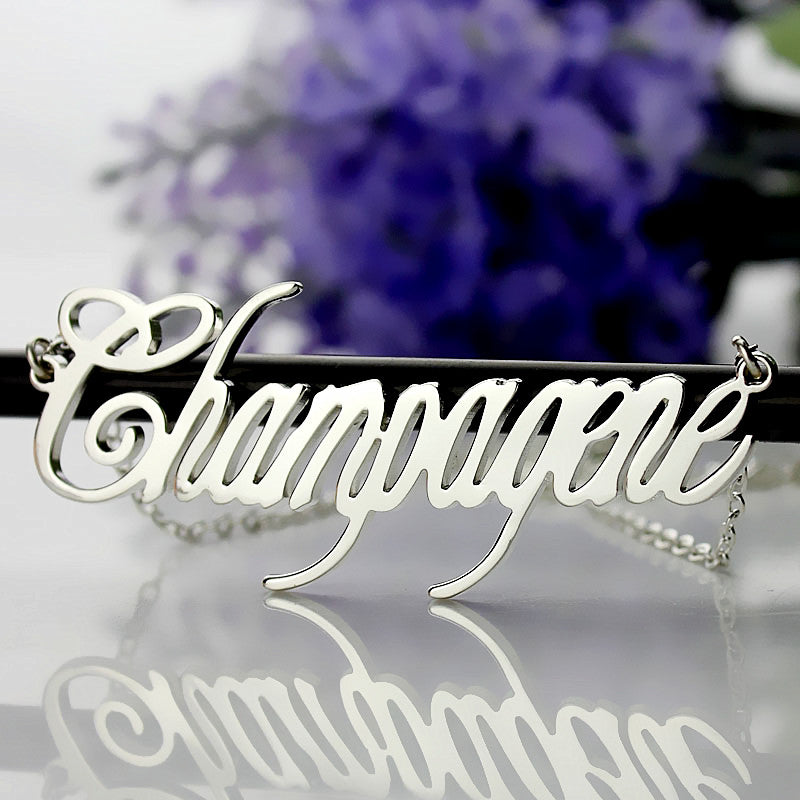 OH! Name Necklace - Sterling Silver