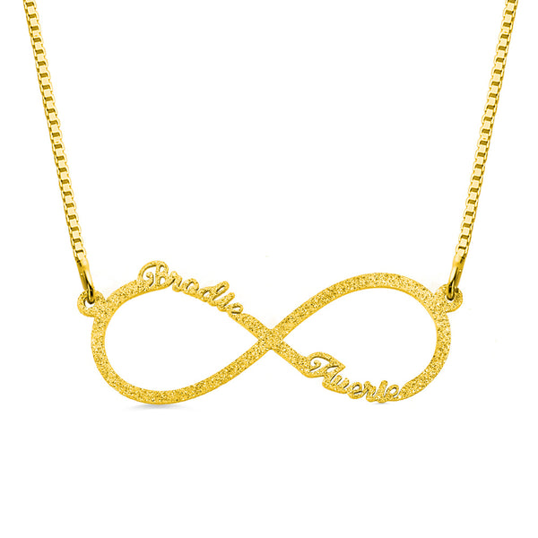 OH! Personalized Infinity 2 Name Necklace - Stainless Steel