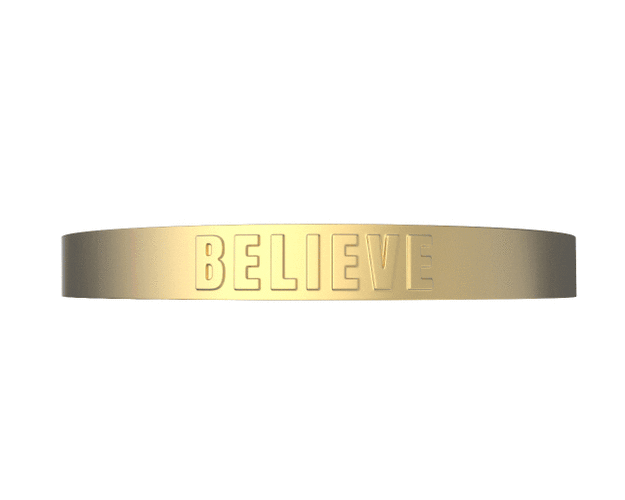 BELIEVE Cuff Bangle